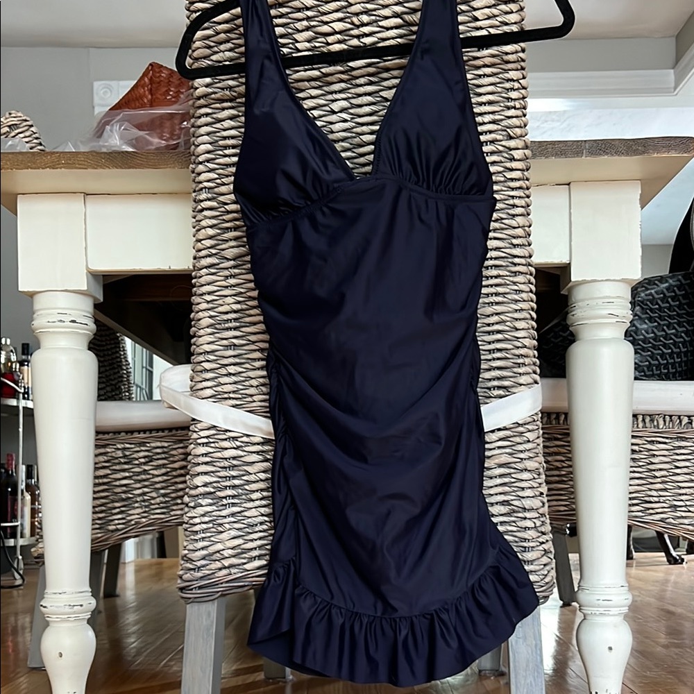 J. Crew Navy One-Piece Swimsuit